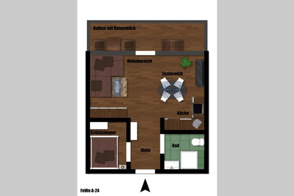 Meerblick Ferienwohnung Sierksdorf Buitenkant foto